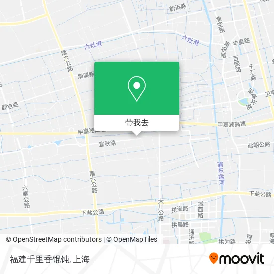 福建千里香馄饨地图