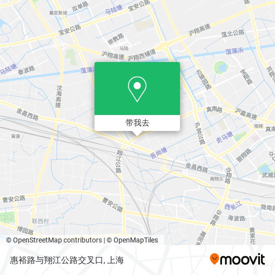 惠裕路与翔江公路交叉口地图