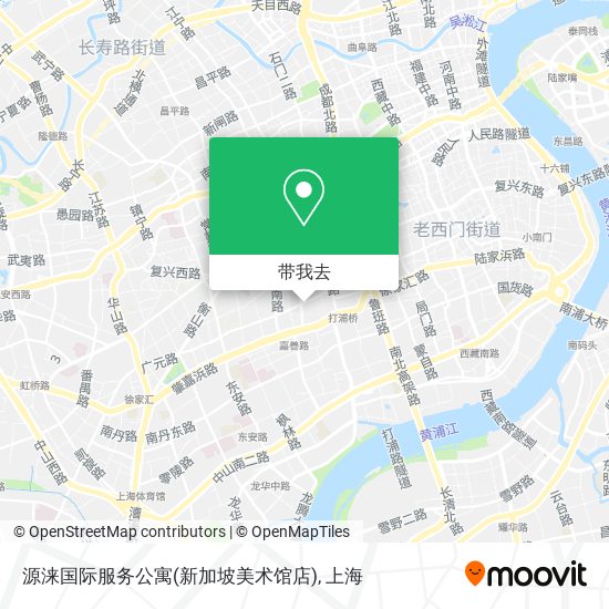 源涞国际服务公寓(新加坡美术馆店)地图