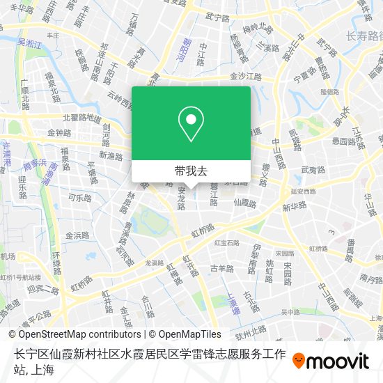 长宁区仙霞新村社区水霞居民区学雷锋志愿服务工作站地图