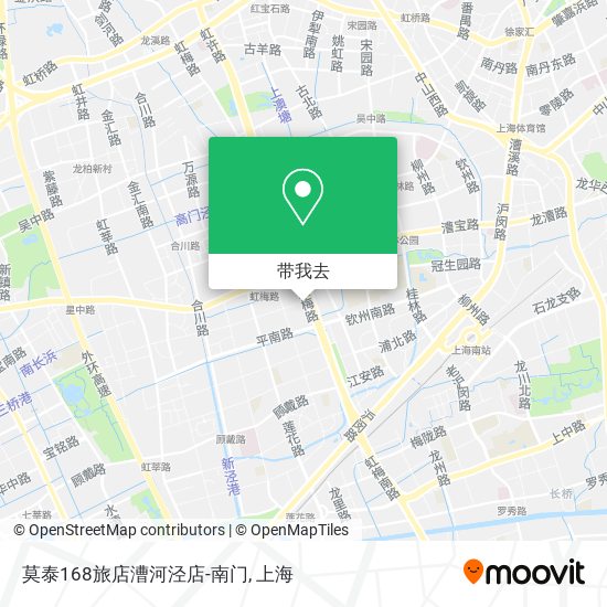 莫泰168旅店漕河泾店-南门地图