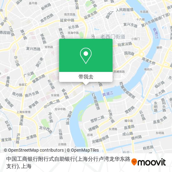 中国工商银行附行式自助银行(上海分行卢湾龙华东路支行)地图