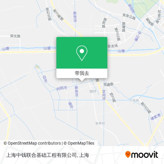 上海中钱联合基础工程有限公司地图