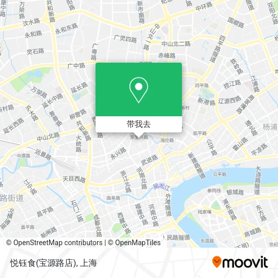 悦钰食(宝源路店)地图