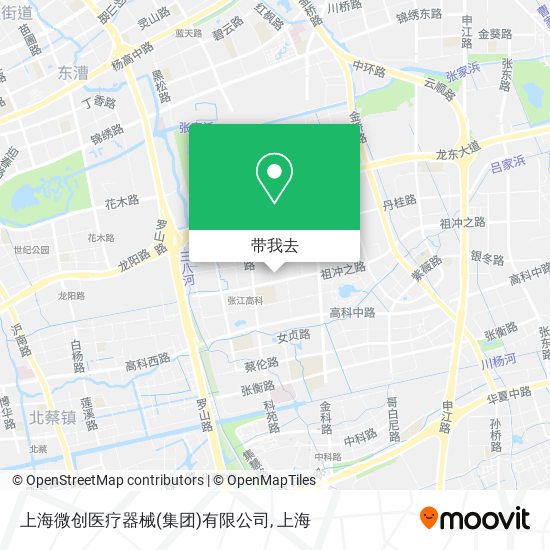 上海微创医疗器械(集团)有限公司地图