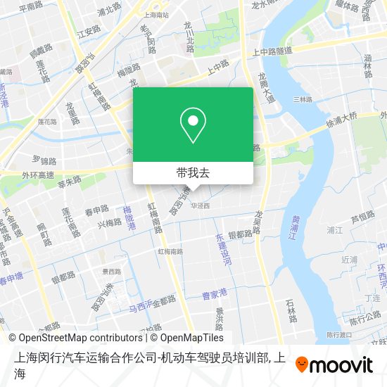 上海闵行汽车运输合作公司-机动车驾驶员培训部地图