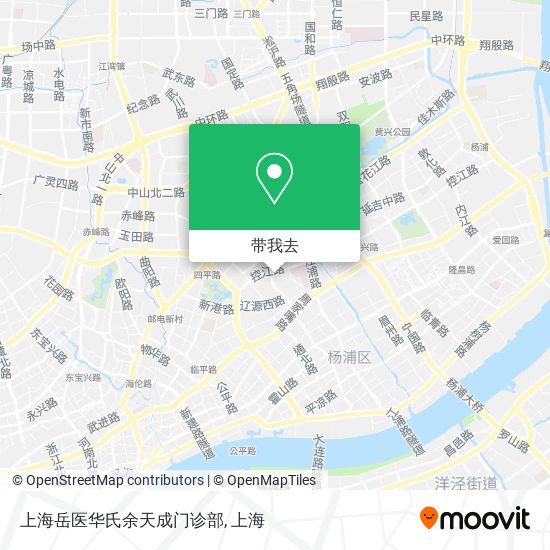 上海岳医华氏余天成门诊部地图