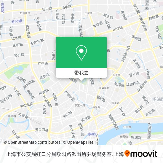 上海市公安局虹口分局欧阳路派出所驻场警务室地图