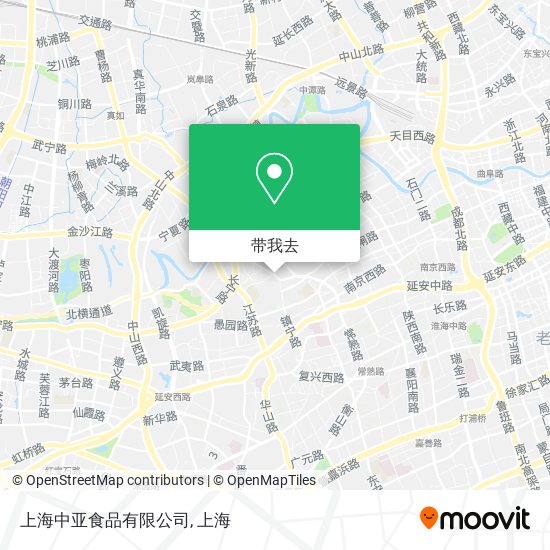 上海中亚食品有限公司地图