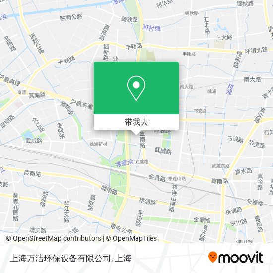 上海万洁环保设备有限公司地图
