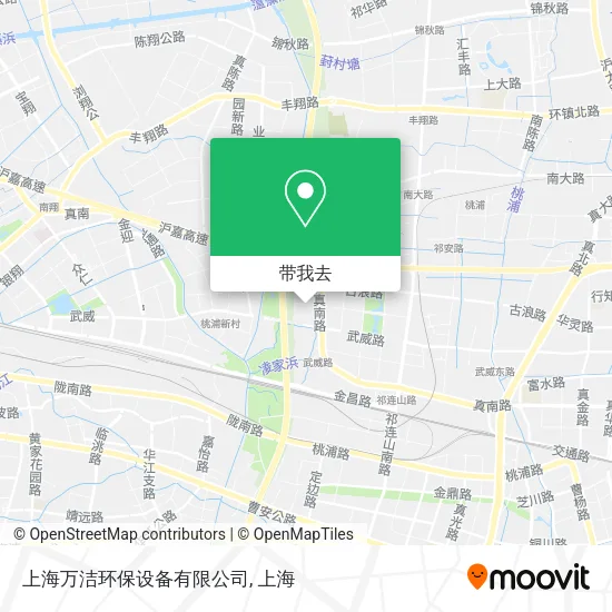 上海万洁环保设备有限公司地图