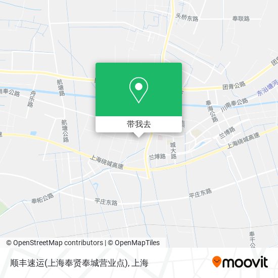 顺丰速运(上海奉贤奉城营业点)地图