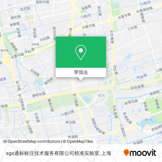 sgs通标标注技术服务有限公司校准实验室地图