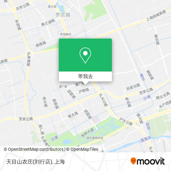 天目山农庄(刘行店)地图