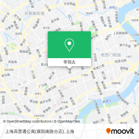 上海高普通公寓(襄阳南路分店)地图