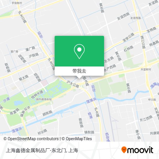 上海鑫德金属制品厂-东北门地图