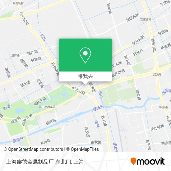 上海鑫德金属制品厂-东北门地图