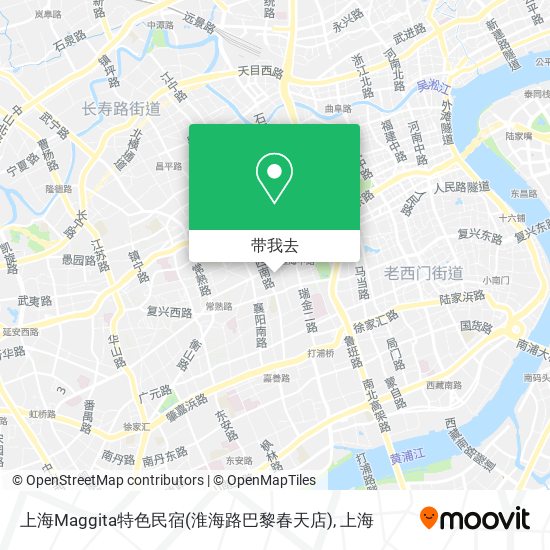 上海Maggita特色民宿(淮海路巴黎春天店)地图