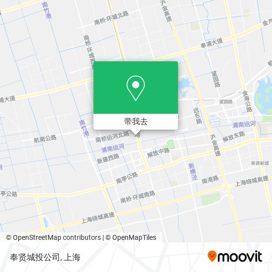 奉贤城投公司地图