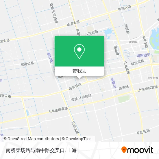 南桥菜场路与南中路交叉口地图