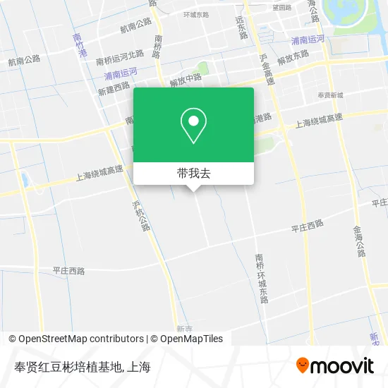 奉贤红豆彬培植基地地图