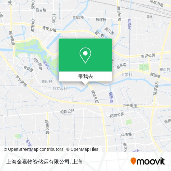 上海金嘉物资储运有限公司地图