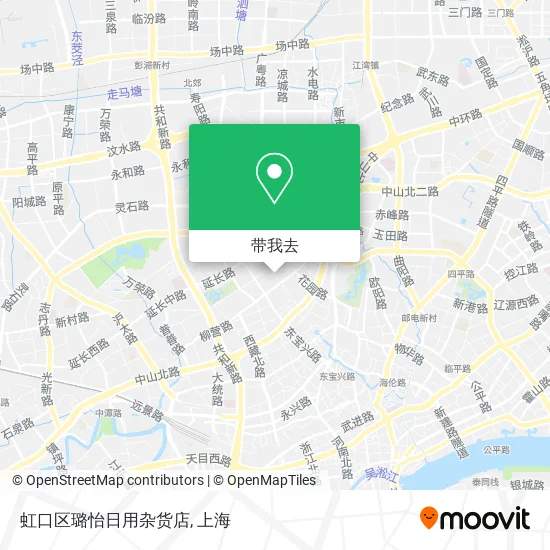 虹口区璐怡日用杂货店地图