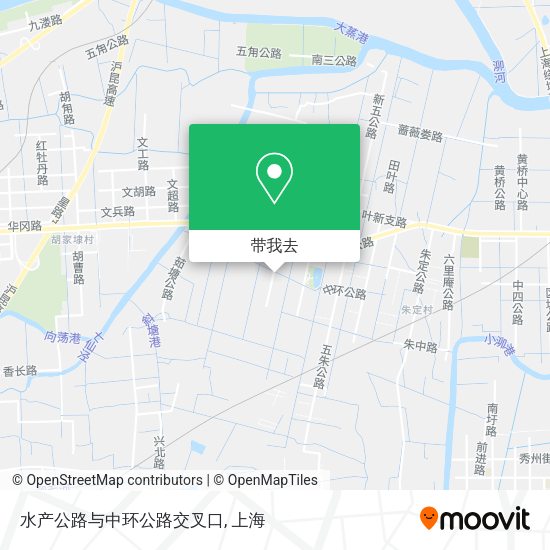 水产公路与中环公路交叉口地图