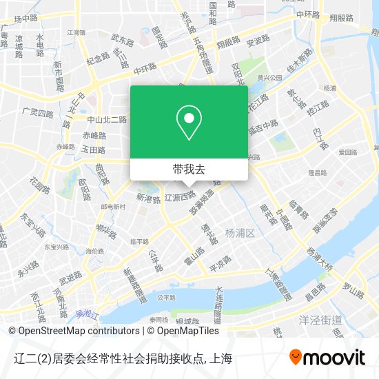 辽二(2)居委会经常性社会捐助接收点地图