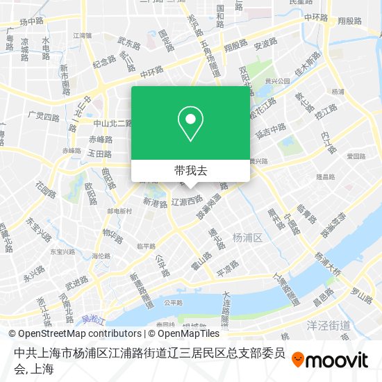 中共上海市杨浦区江浦路街道辽三居民区总支部委员会地图