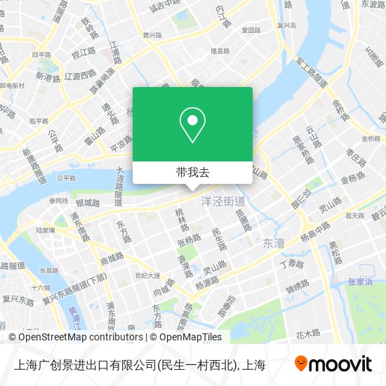 上海广创景进出口有限公司(民生一村西北)地图