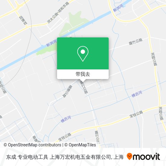 东成 专业电动工具 上海万宏机电五金有限公司地图