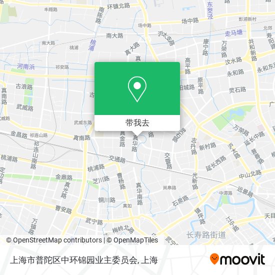 上海市普陀区中环锦园业主委员会地图