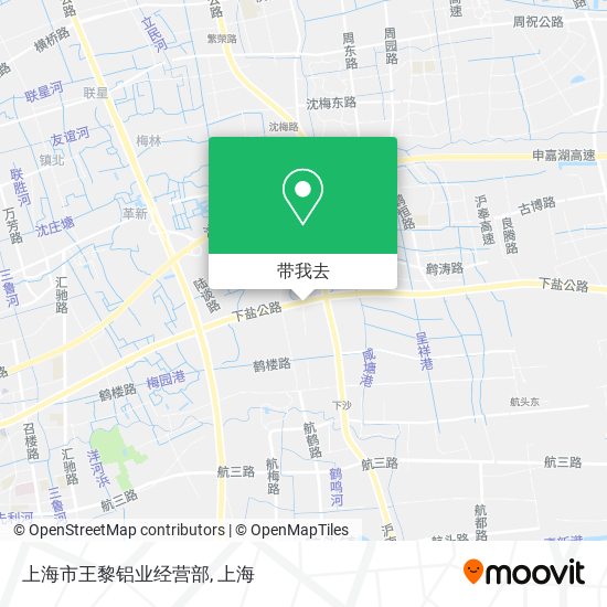 上海市王黎铝业经营部地图