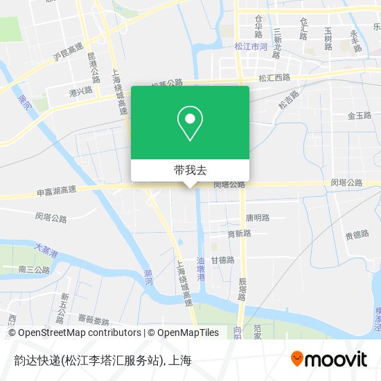 韵达快递(松江李塔汇服务站)地图