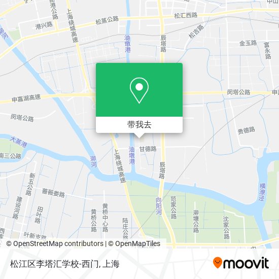 松江区李塔汇学校-西门地图