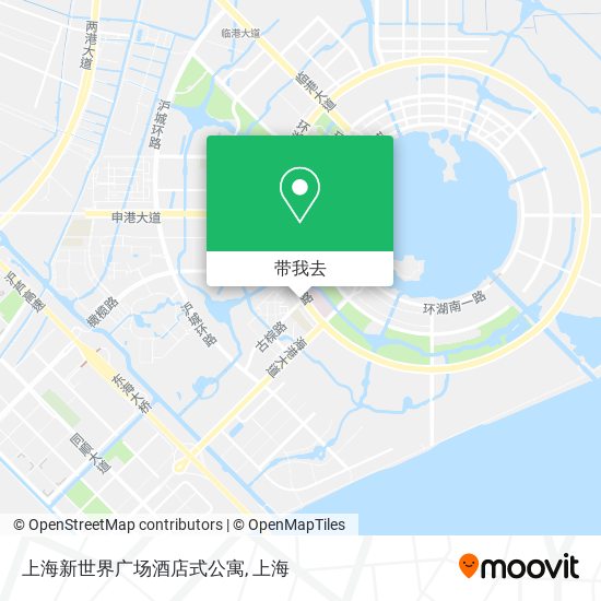 上海新世界广场酒店式公寓地图