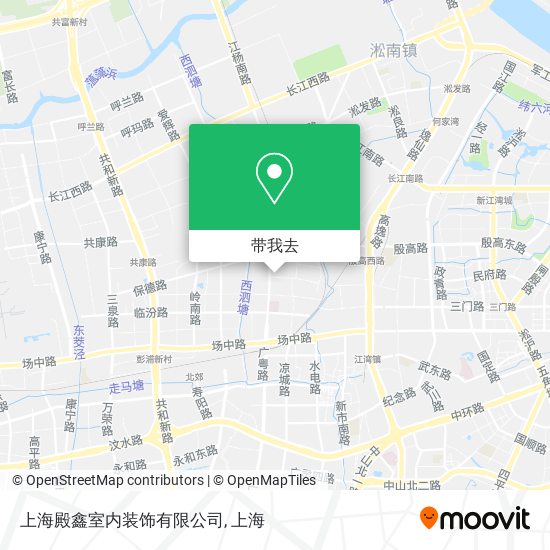 上海殿鑫室内装饰有限公司地图