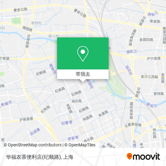 华福农茶便利店(纪顺路)地图