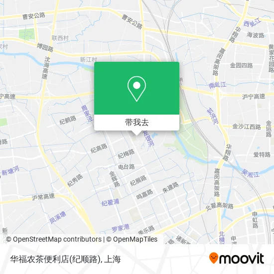 华福农茶便利店(纪顺路)地图