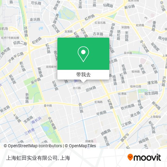上海虹田实业有限公司地图