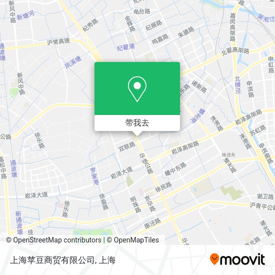 上海苹豆商贸有限公司地图