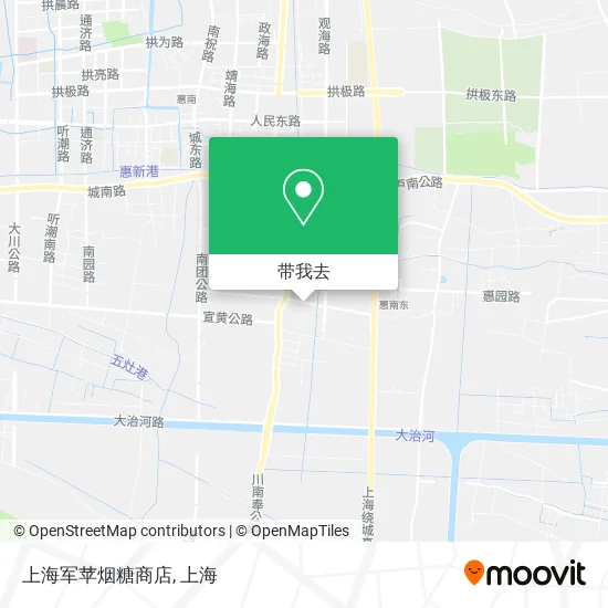 上海军苹烟糖商店地图