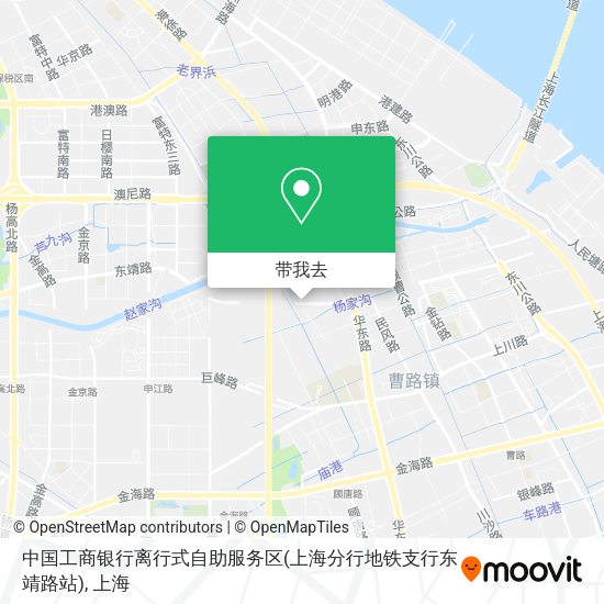 中国工商银行离行式自助服务区(上海分行地铁支行东靖路站)地图