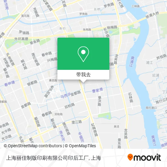 上海丽佳制版印刷有限公司印后工厂地图