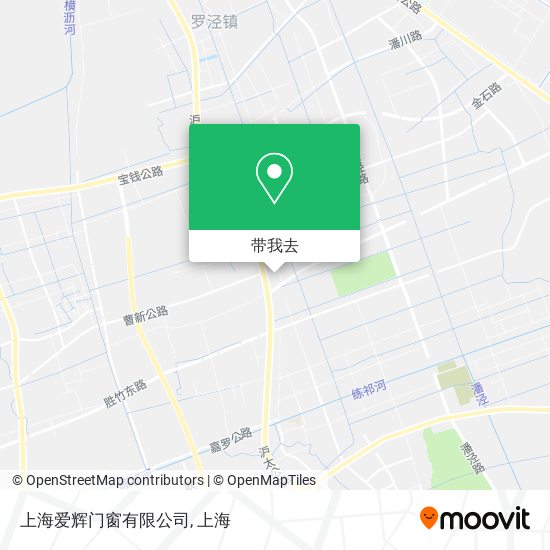 上海爱辉门窗有限公司地图