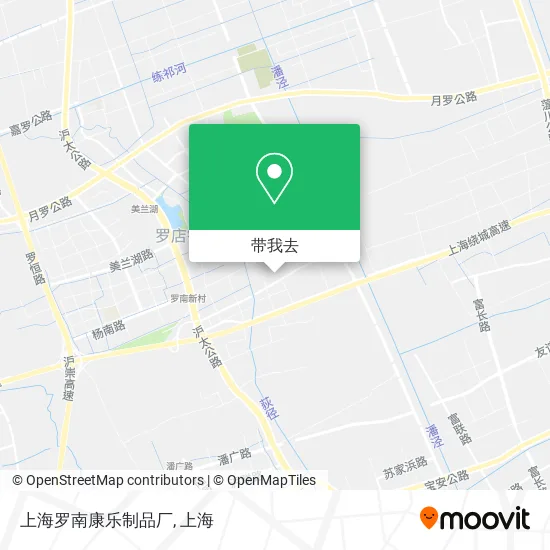 上海罗南康乐制品厂地图