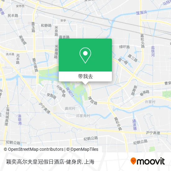 颖奕高尔夫皇冠假日酒店-健身房地图