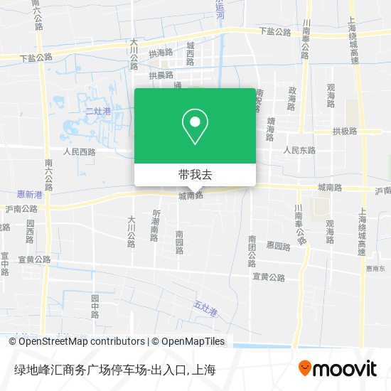 绿地峰汇商务广场停车场-出入口地图