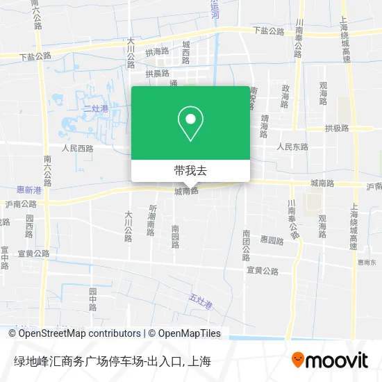 绿地峰汇商务广场停车场-出入口地图